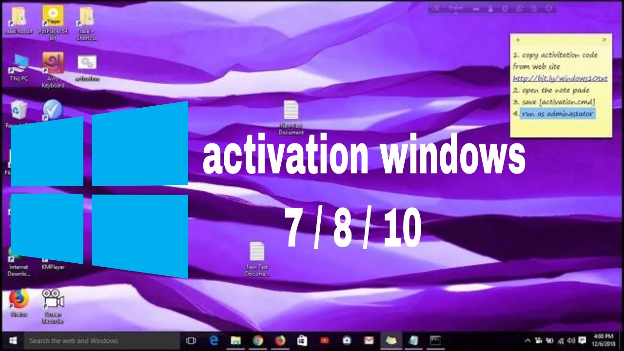 Txt windows 10 activator